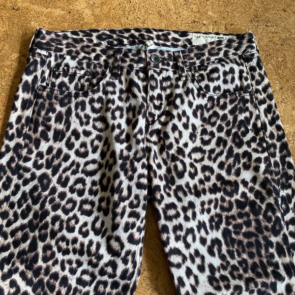 Rag & Bone leopard print boyfriend jeans - Picture 4 of 10